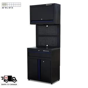 1-Drawer, 3-Door Workstation