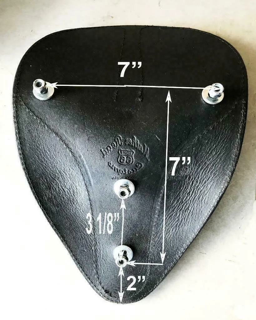 10x14 Tan Board Track Racer Spring Seat Chopper Bobber Harley Sportster MRC