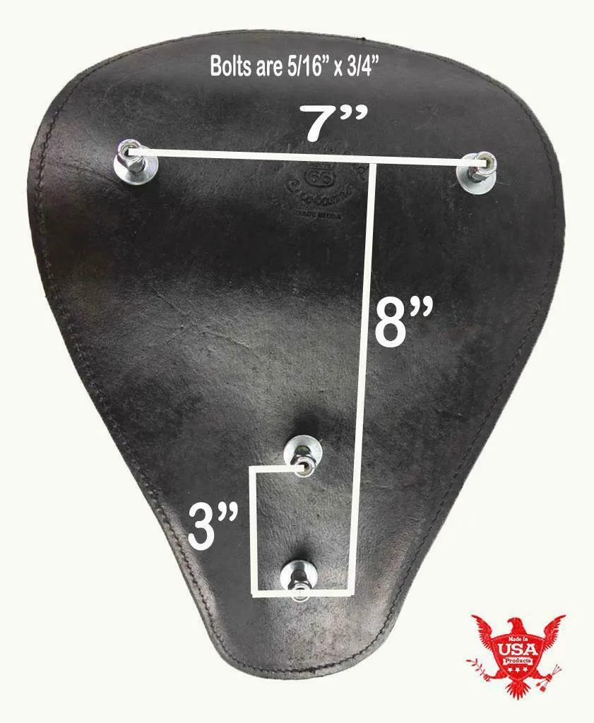 2000-2017 Harley Softail 11x16 Black Dist Spring Seat Conversion Mounting Kit bc