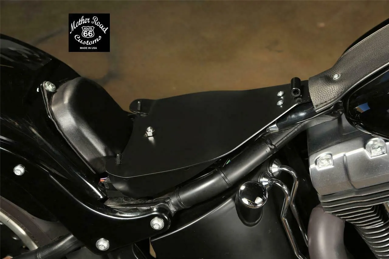 2000-2017 Harley Softail 11x16 Black Dist Spring Seat Conversion Mounting Kit bc