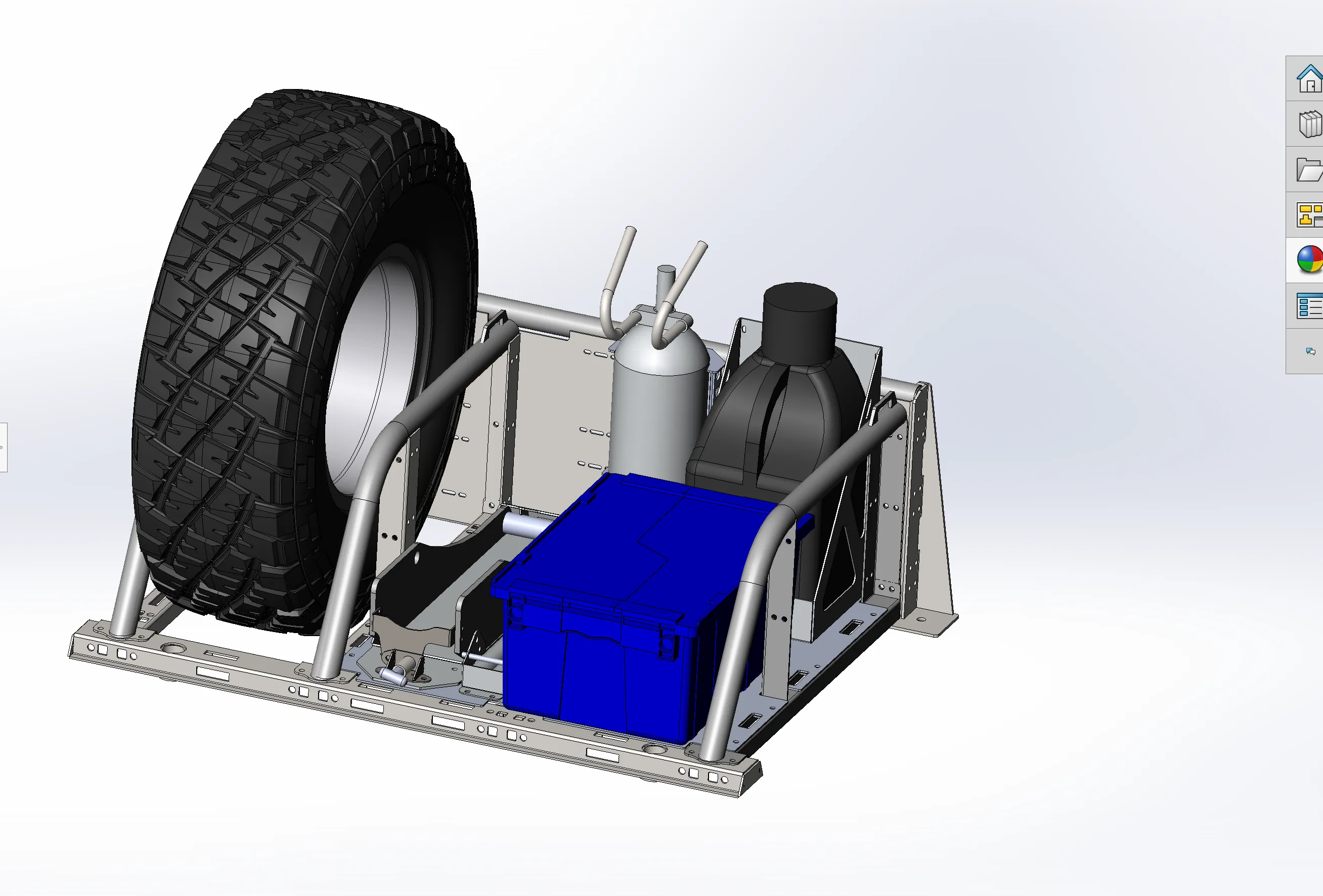 2017 - 2024 Ford Raptor Modular Bed Organizer with Slide Out Cargo Tray