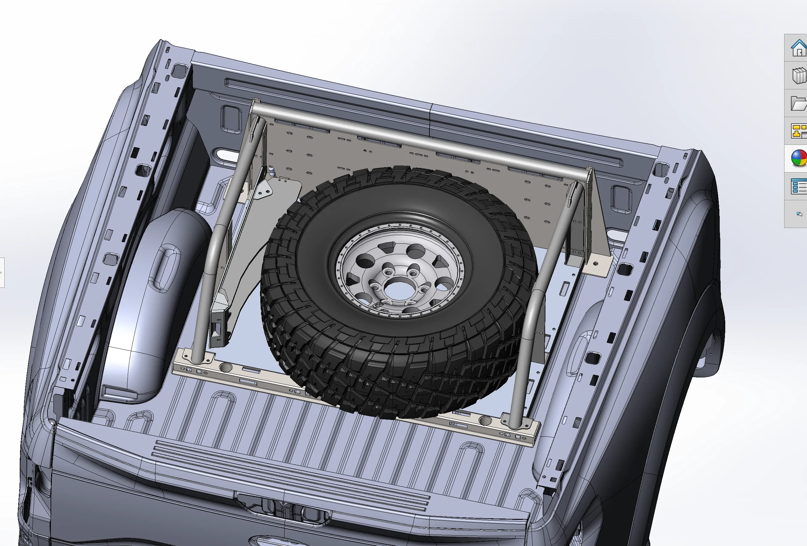 2017 - 2024 Ford Raptor Modular Bed Organizer with Slide Out Cargo Tray