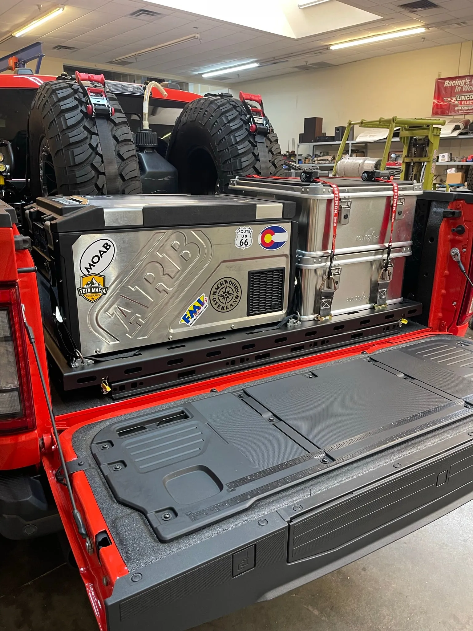 2017 - 2024 Ford Raptor Modular Bed Organizer with Slide Out Cargo Tray