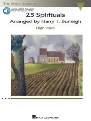 25 Spirituals Arranged by Harry T. Burleigh (High Voice, Book/Audio)