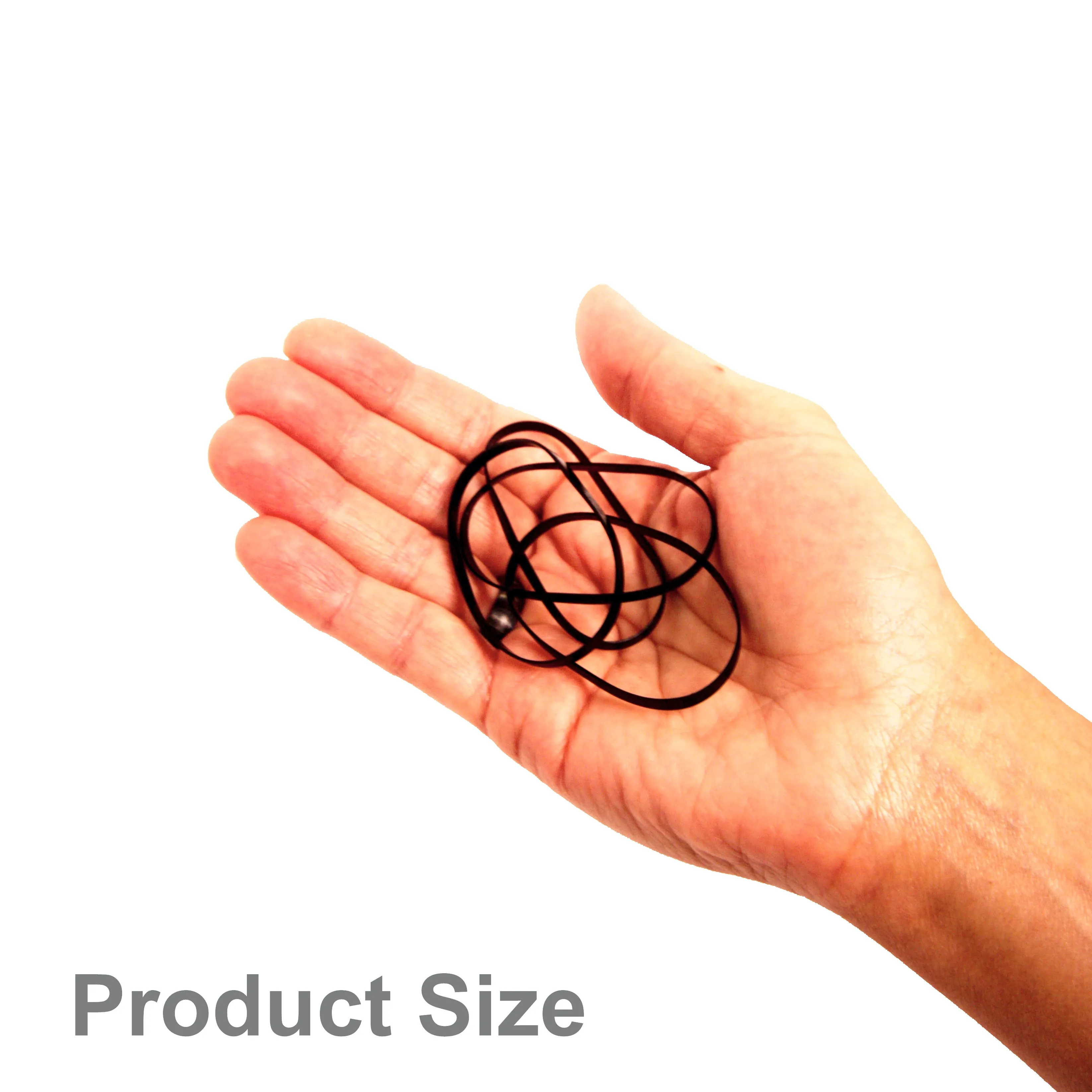 60, Clear, Giant Size, Tangle Free for Ponytails and Braids