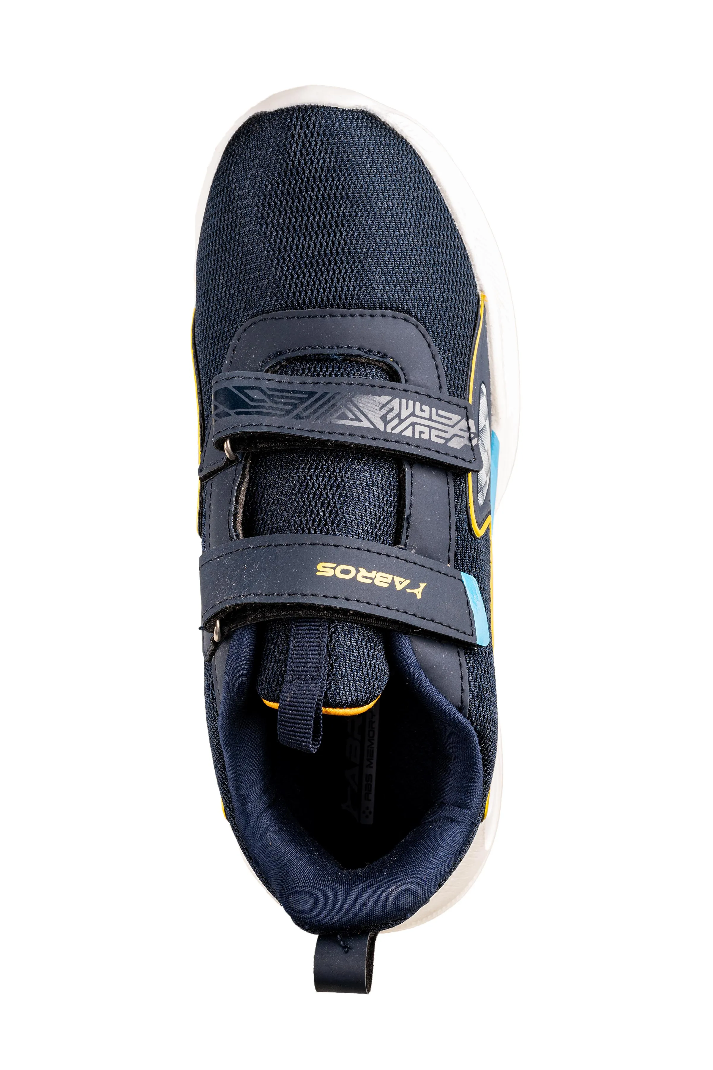 Abros Boys Navy / Mustard Sports Shoe