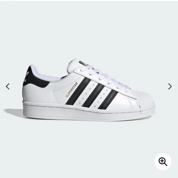 Adidas Superstar shoes white size 4