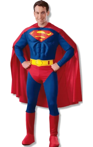 Adult Muscle Chest Classic Superman Costume