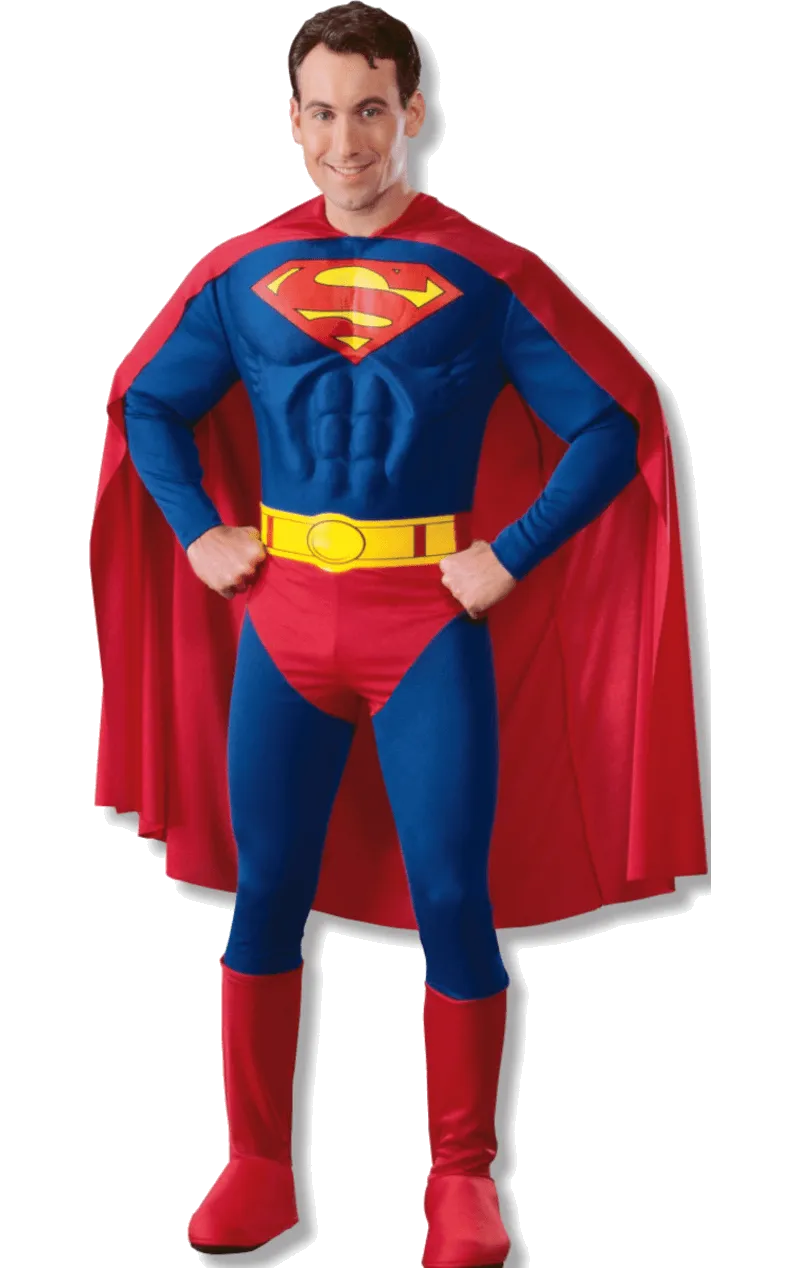 Adult Muscle Chest Classic Superman Costume