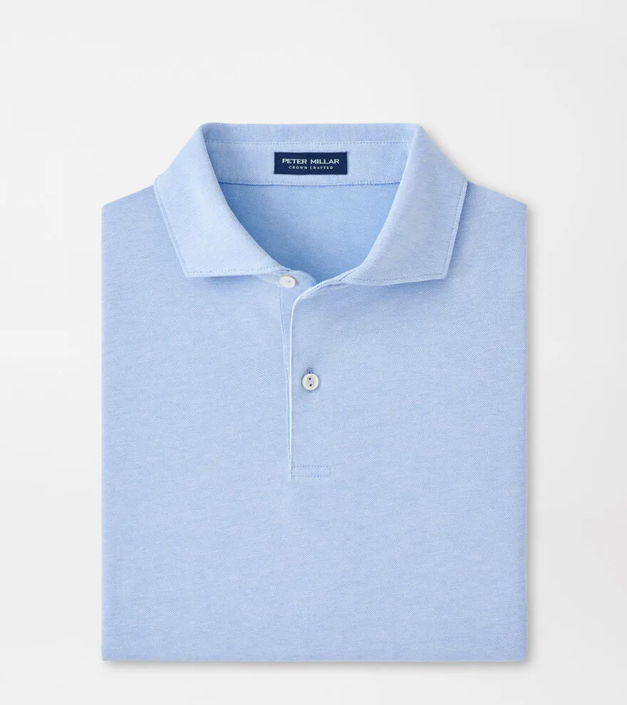 Albatross Cotton Blend Piqué Polo in Regatta Blue