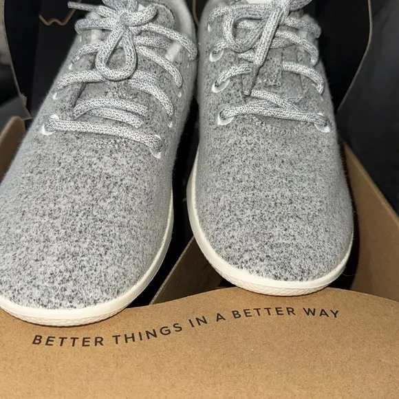 Allbirds Dapple Gray Merino Wool Runners Athletic Shoe Sneaker Running Size 8