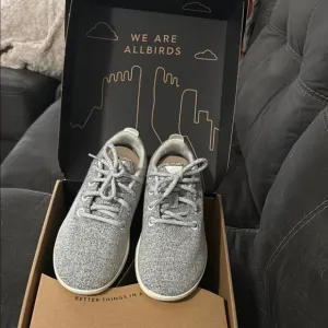 Allbirds Dapple Gray Merino Wool Runners Athletic Shoe Sneaker Running Size 8