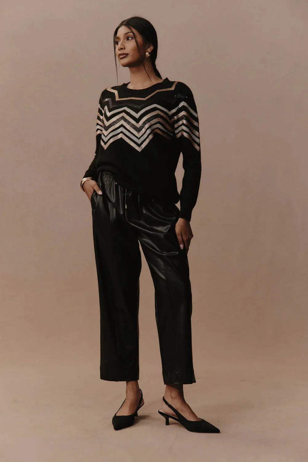 Allegro Crop Pant  - Black