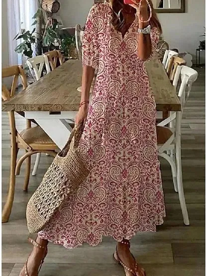 Andrea - Boho Tummy Coverage Dress