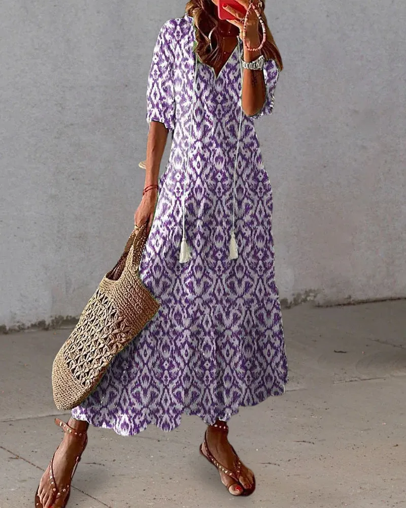 Andrea - Boho Tummy Coverage Dress