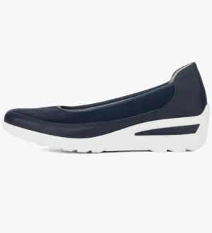 Ara - 50664 Navy Wedge Pump