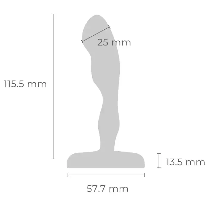 b-Vibe Stainless Steel Weighted Prostate Stimulator
