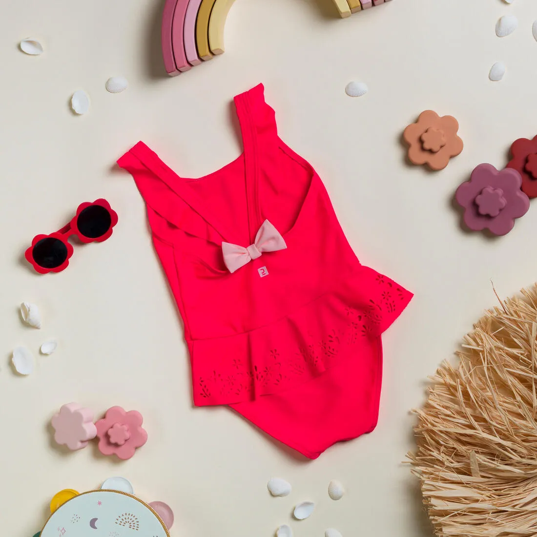 Baby Girls' 1-Piece Miniskirt Swimsuit