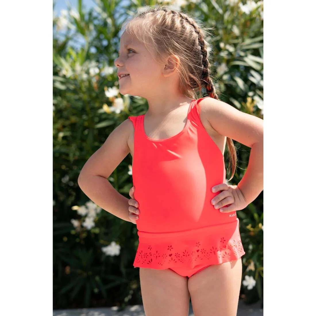 Baby Girls' 1-Piece Miniskirt Swimsuit