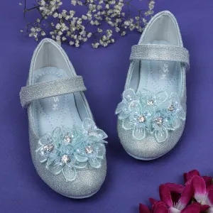 Baby Moo x Bash Kids Princess Party Frozen Theme Mary Jane Ballerinas - Blue