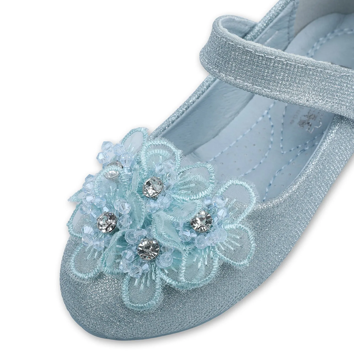 Baby Moo x Bash Kids Princess Party Frozen Theme Mary Jane Ballerinas - Blue