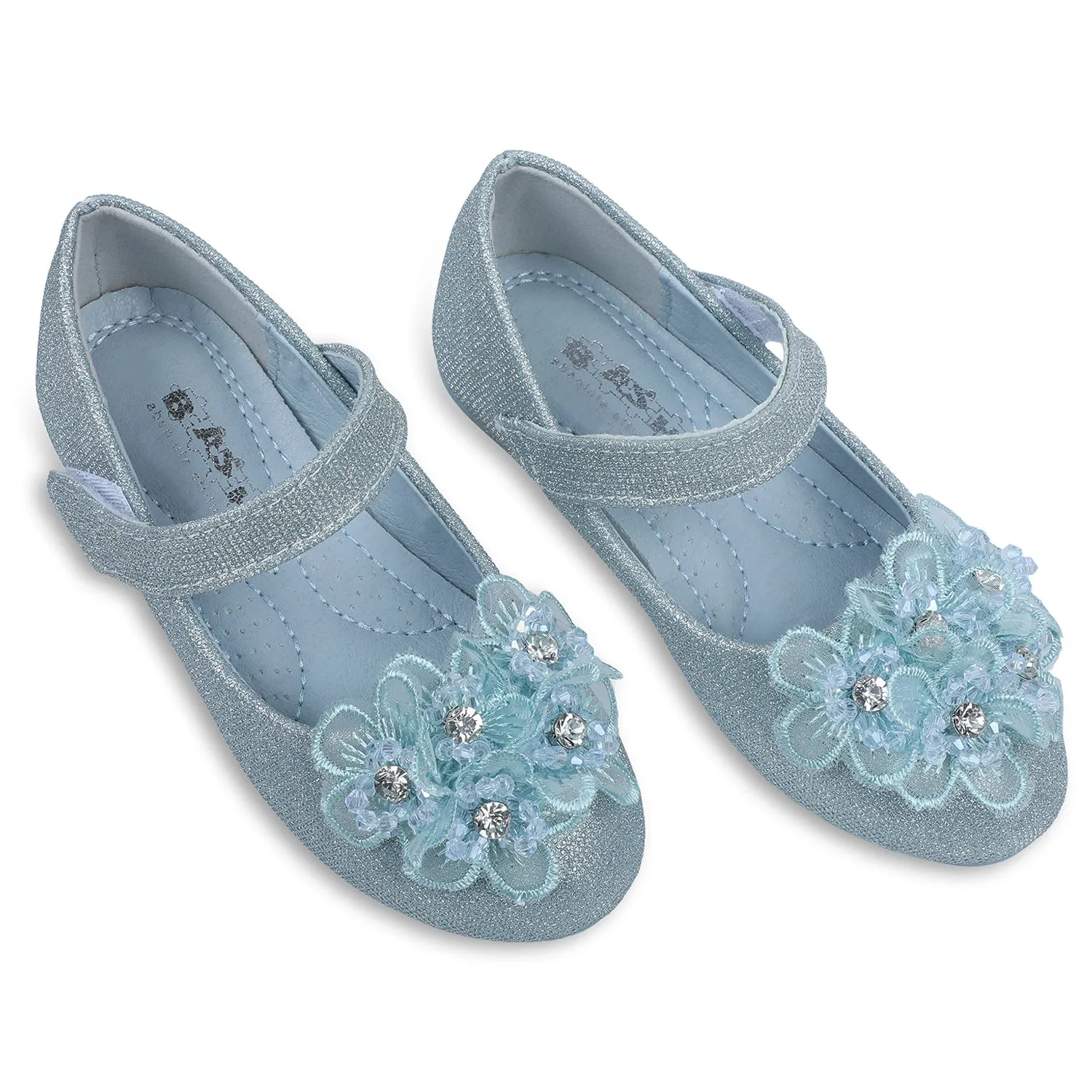 Baby Moo x Bash Kids Princess Party Frozen Theme Mary Jane Ballerinas - Blue