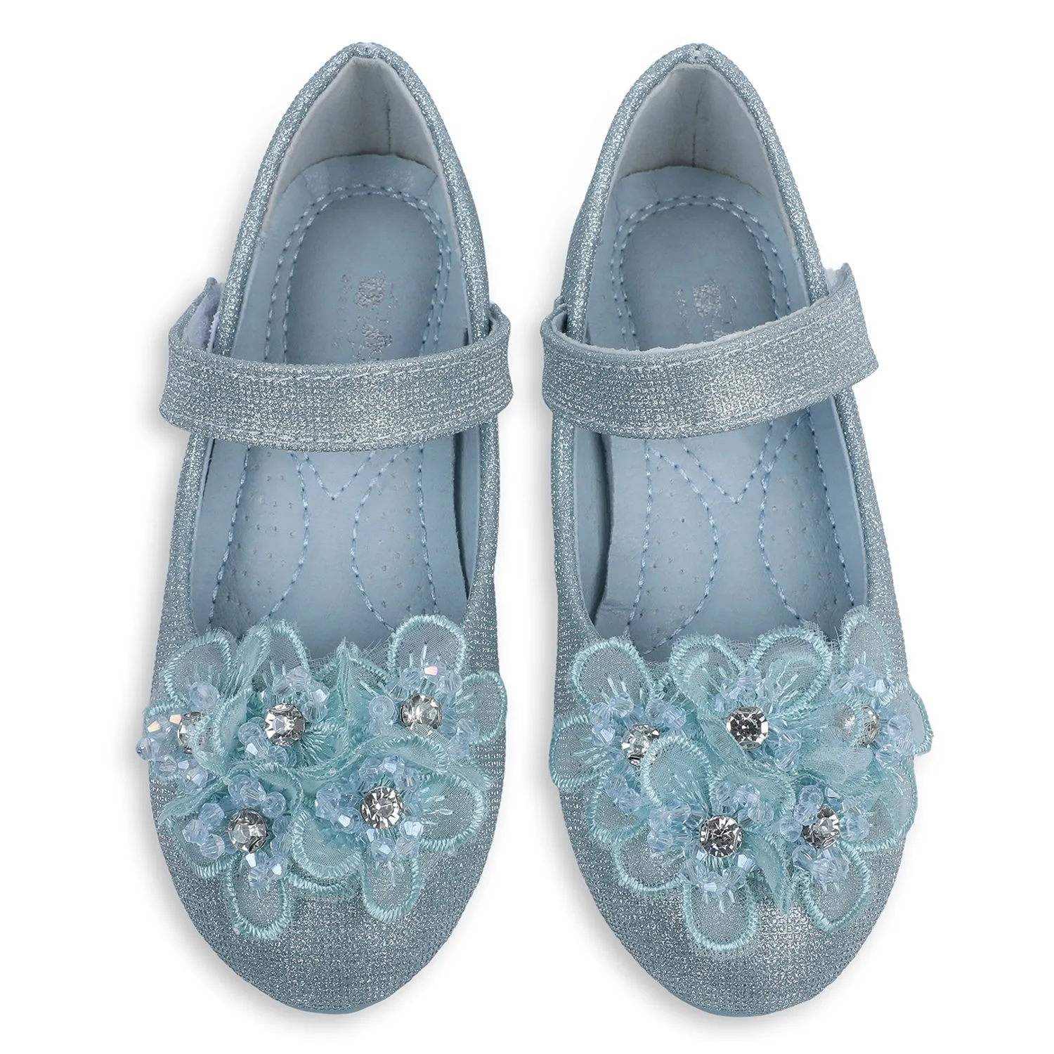 Baby Moo x Bash Kids Princess Party Frozen Theme Mary Jane Ballerinas - Blue