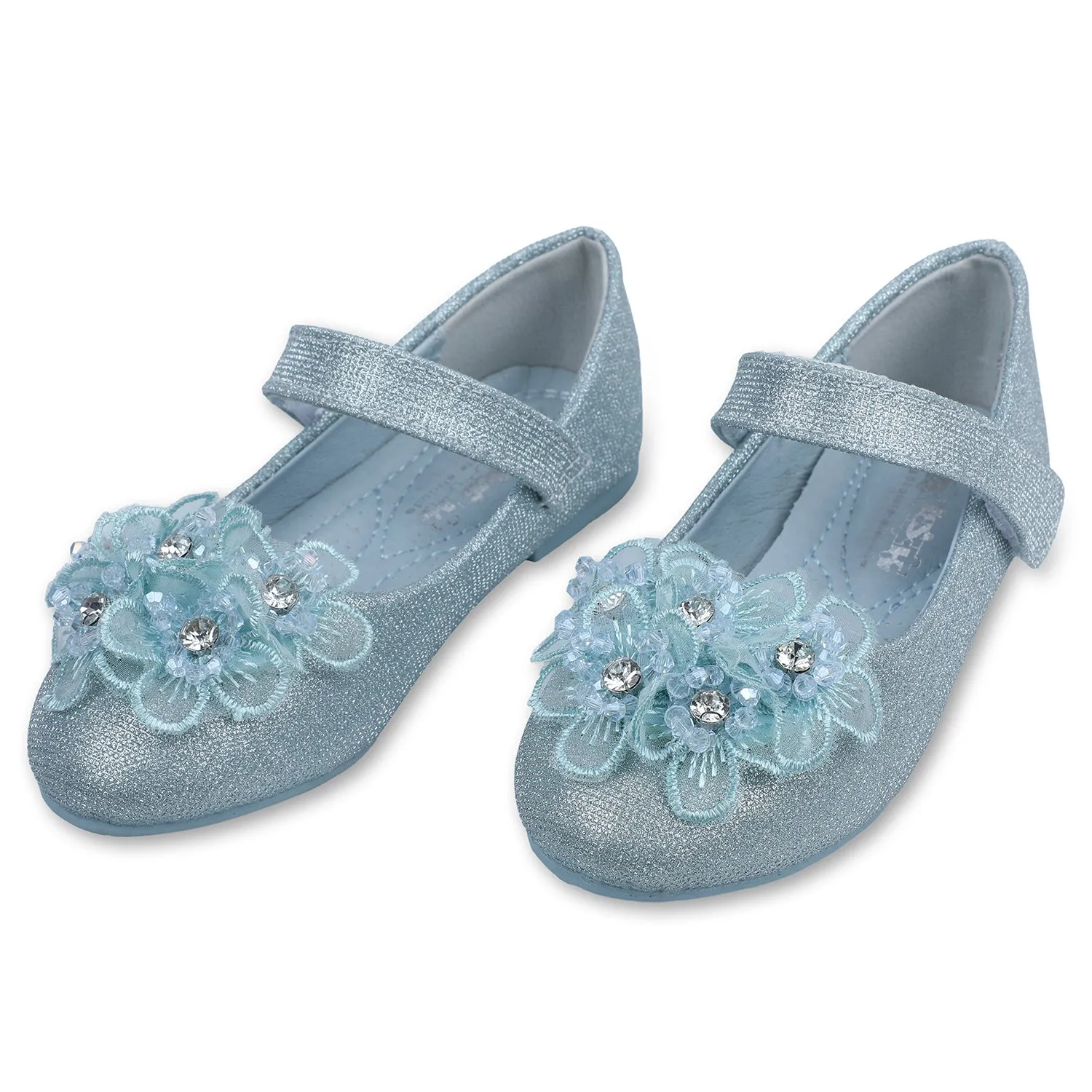 Baby Moo x Bash Kids Princess Party Frozen Theme Mary Jane Ballerinas - Blue
