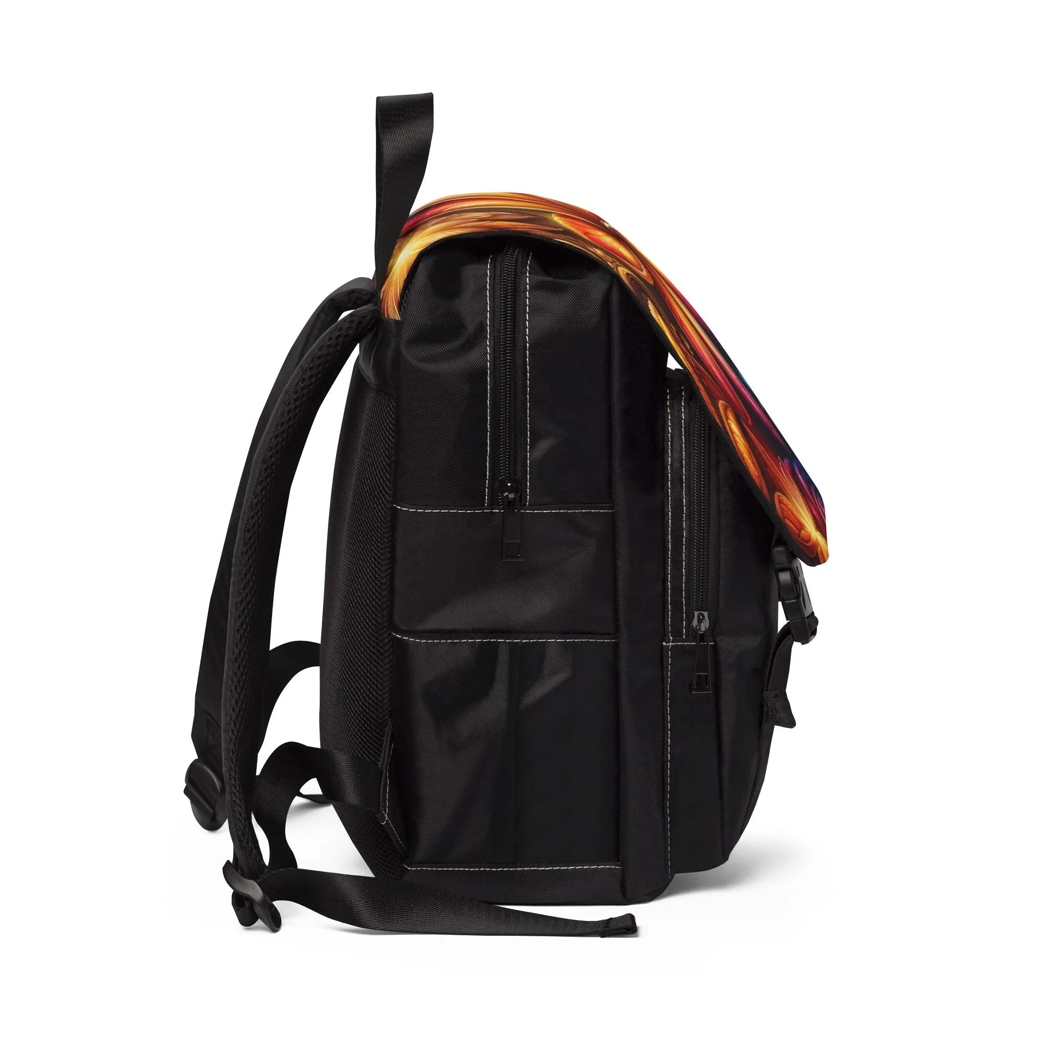 Backpack Plumeria Flower Unisex