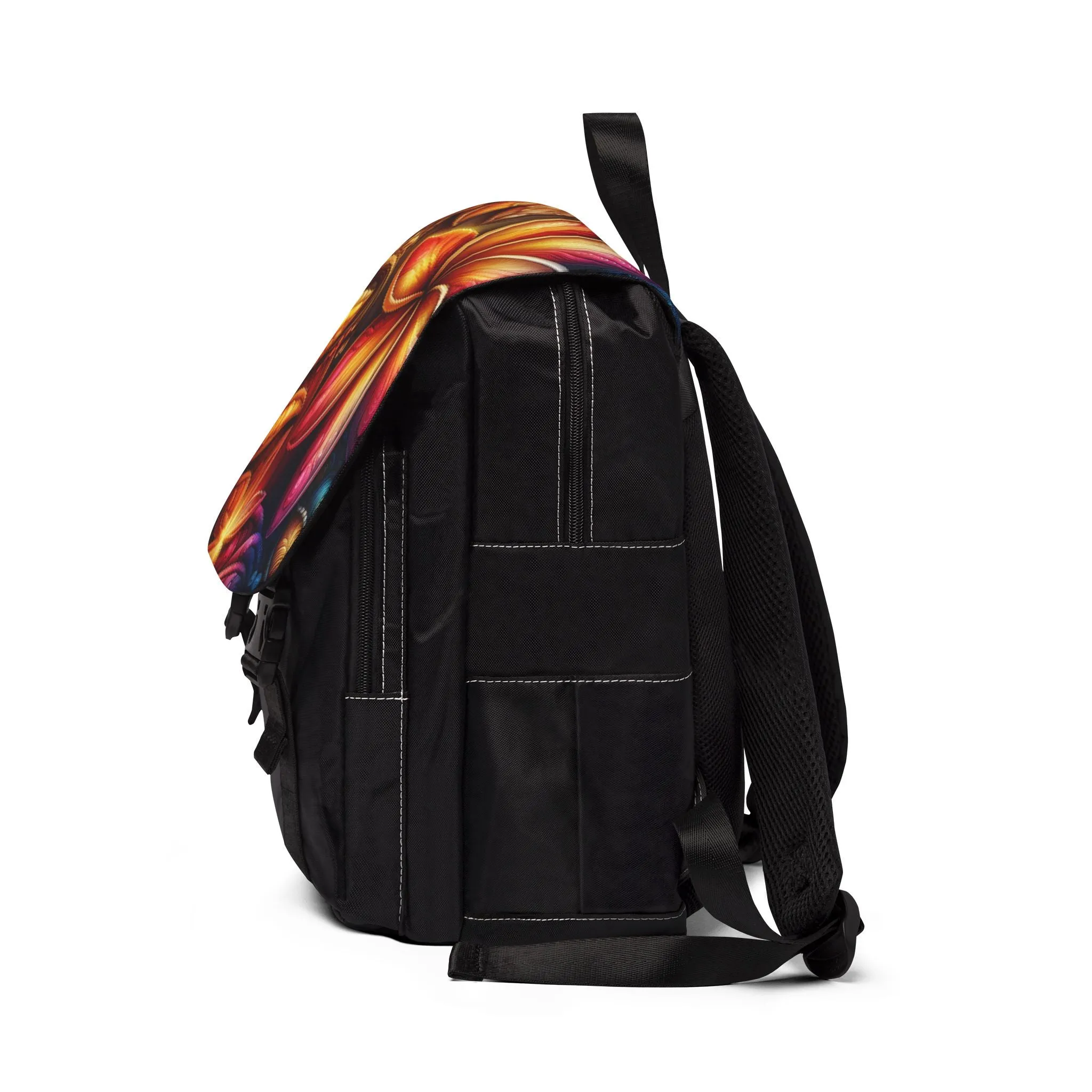 Backpack Plumeria Flower Unisex