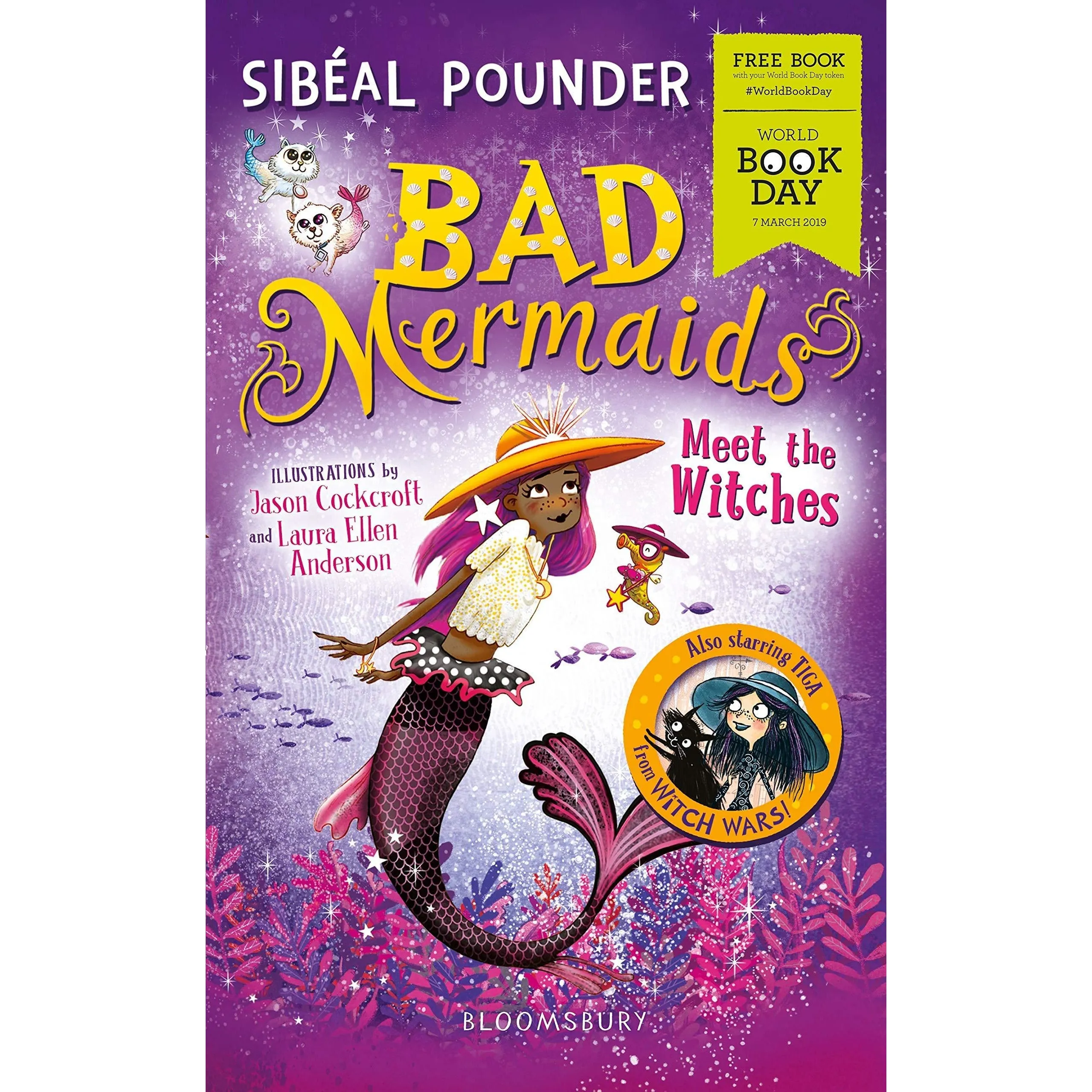 Bad Mermaids 4 Books Collection Set Pack By Sibeal Pounder (Bad Mermaids, On The Rocks, On Thin Ice,WBD Book: Bad Mermaids Meet the Witches)