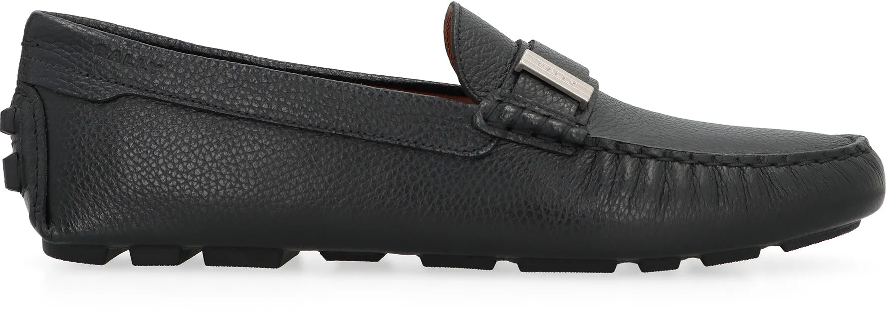 BALLY Men's Grainy Leather Moccasin Loafers