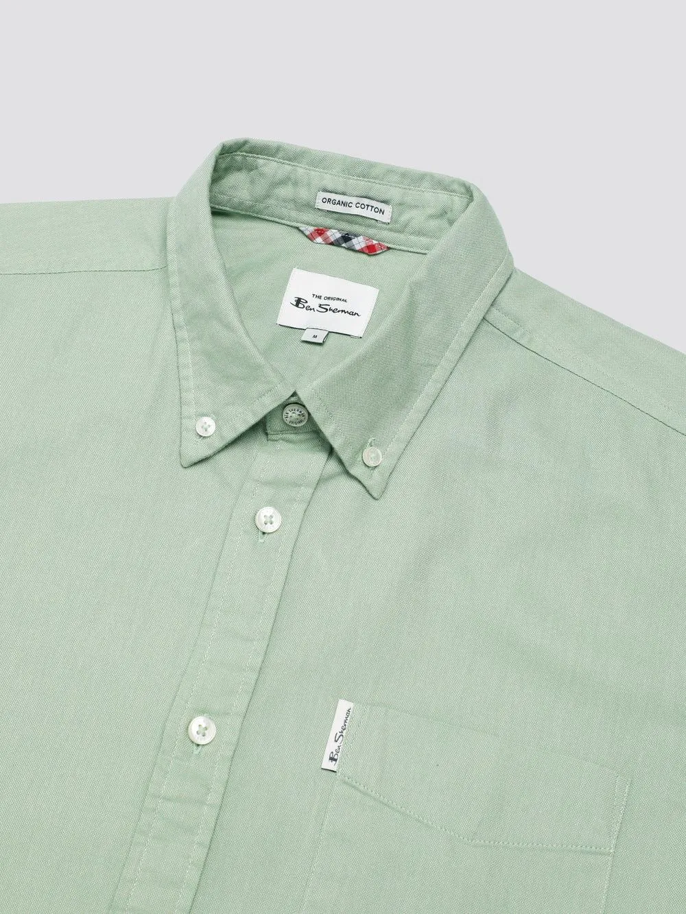 Ben Sherman Signature Oxford Short Sleeve Shirt For Mens (0065095) in Grass Green, 2XL-5XL