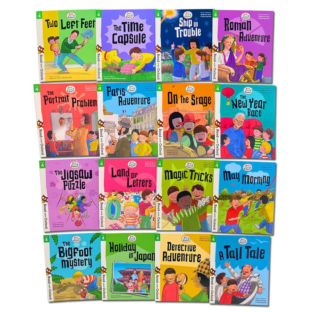 Biff, Chip and Kipper Stage 4 Read with Oxford: 5 : 16 Books Collection Set