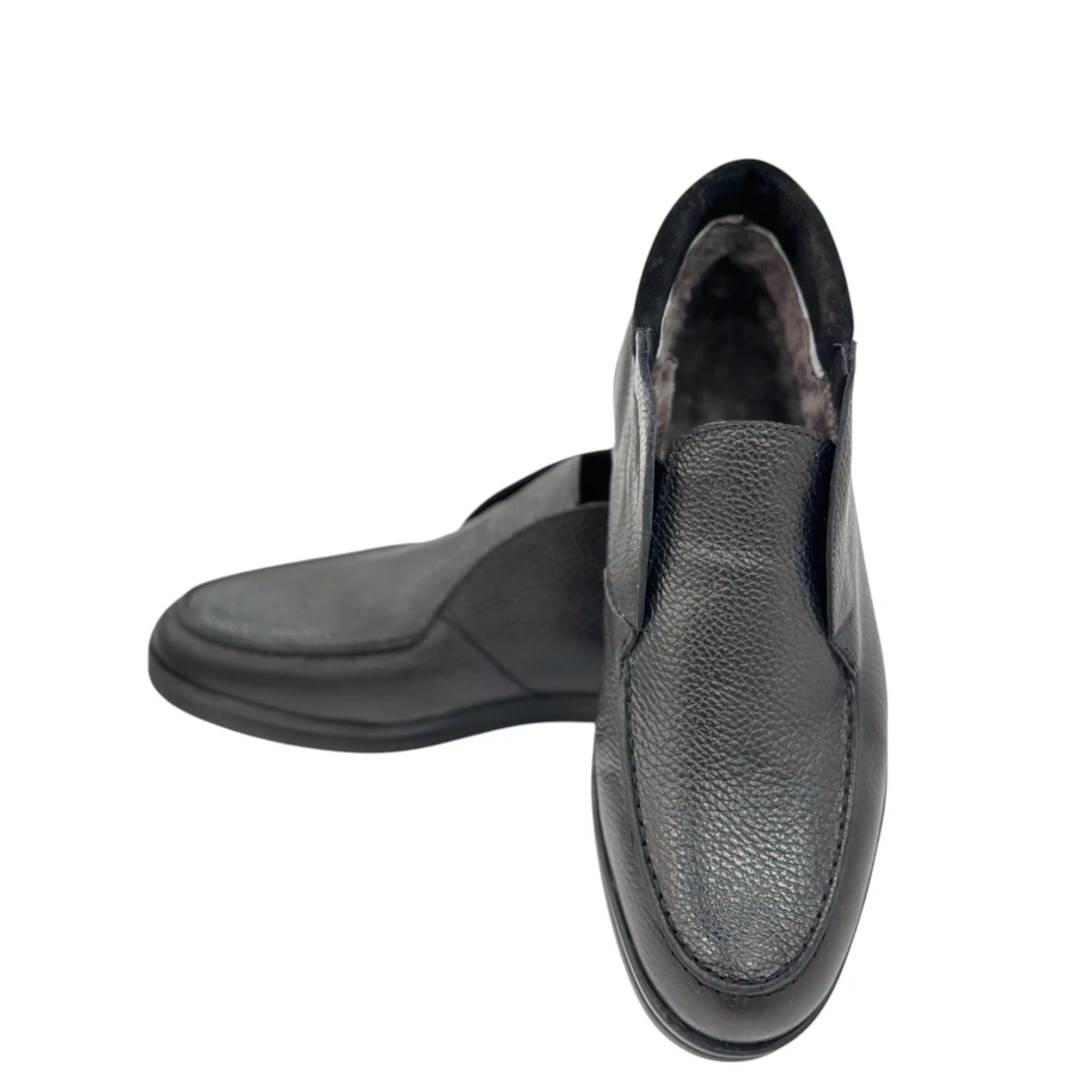 Black Istanbul Fashion by Raad Fury Ankle Boots with Unique Leather-B5449