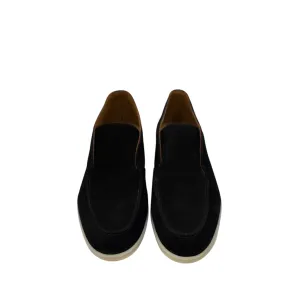 Black Velvet - Ankle Boots with Unique Leather and Rubber Bottom-5514