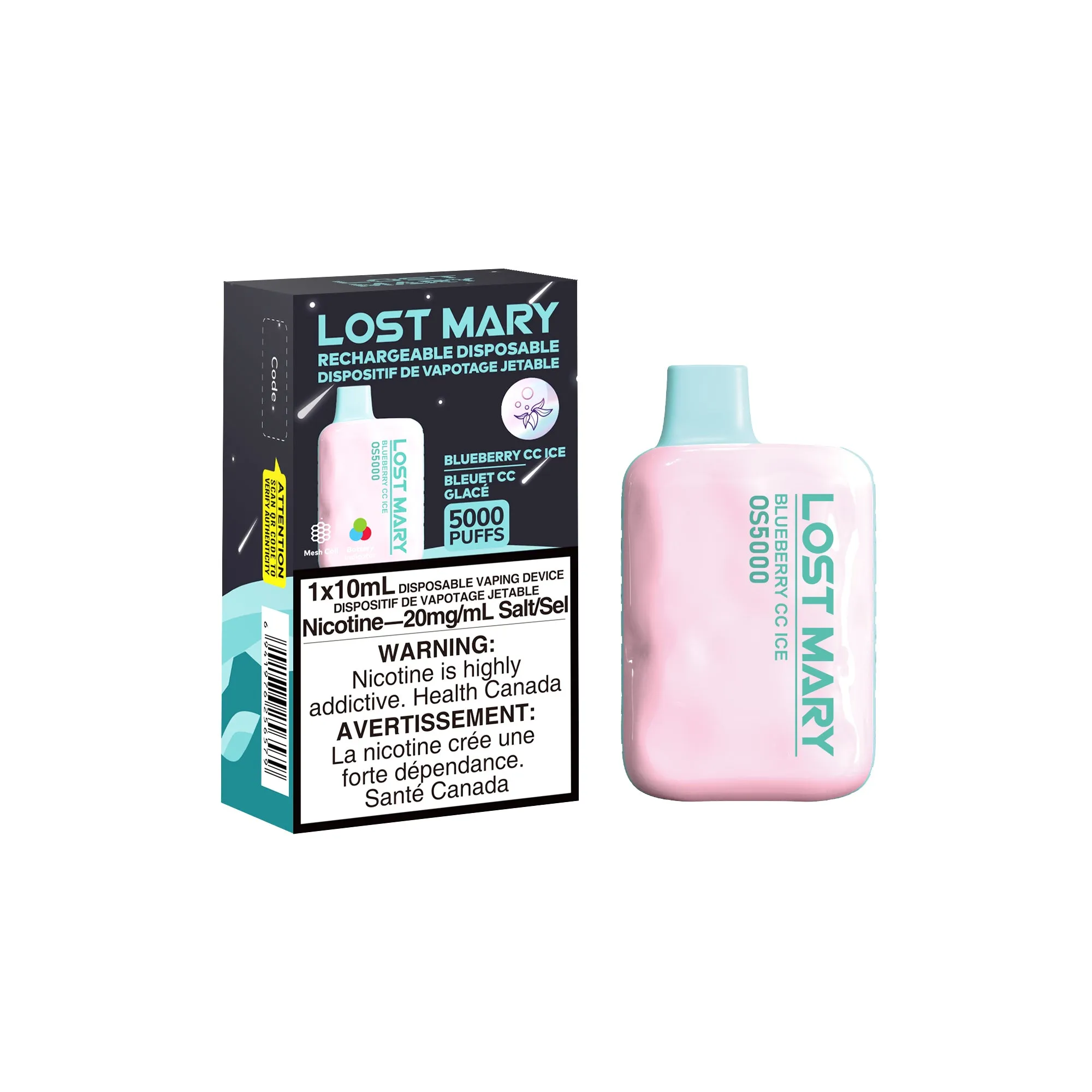 Blueberry CC - Lost Mary OS5000 Disposable
