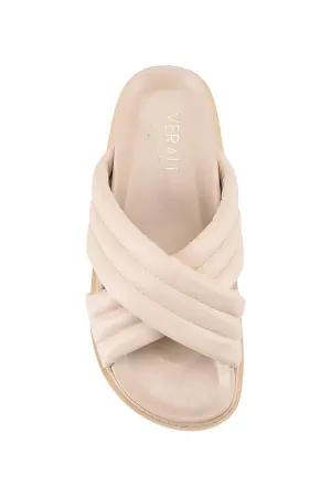 Britney Footbed Slides Bone