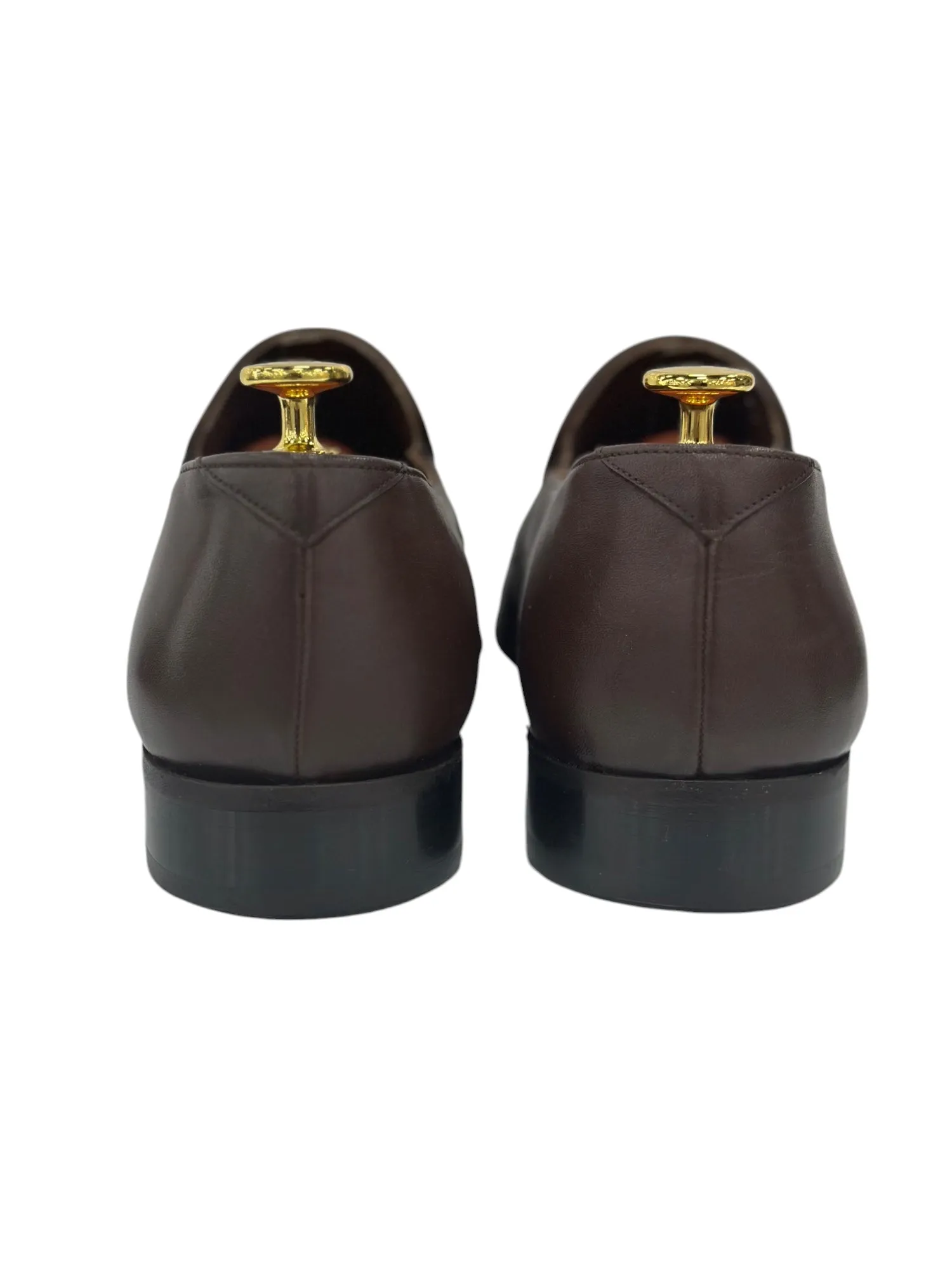 Brown Dress Shoes with Brown Detailing made with Luxury Leather- 1321458