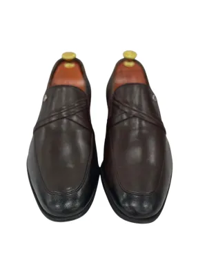 Brown Dress Shoes with Brown Detailing made with Luxury Leather- 1321458