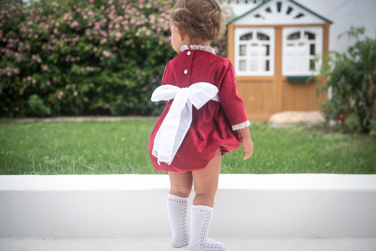 Burgundy dress