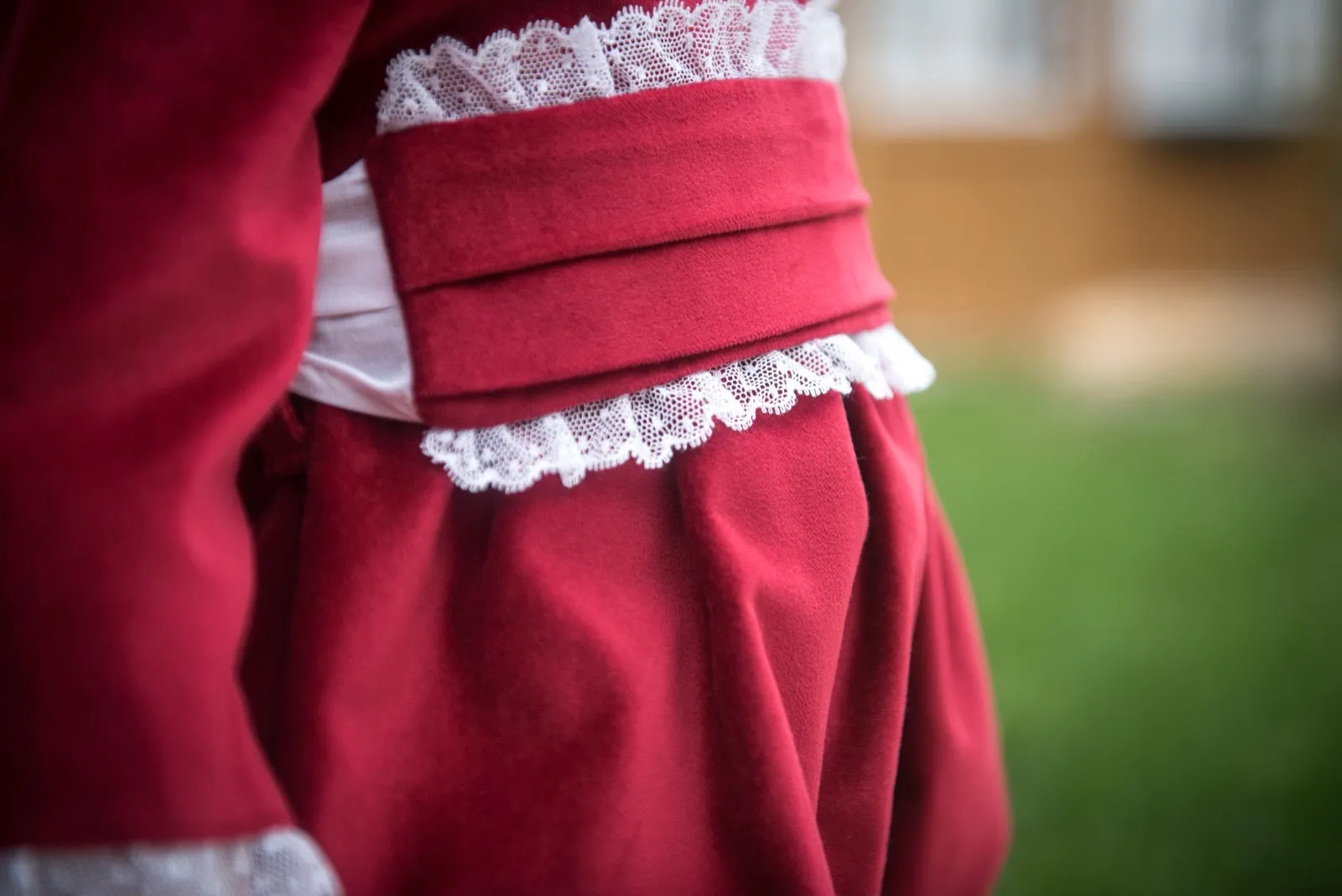 Burgundy romper
