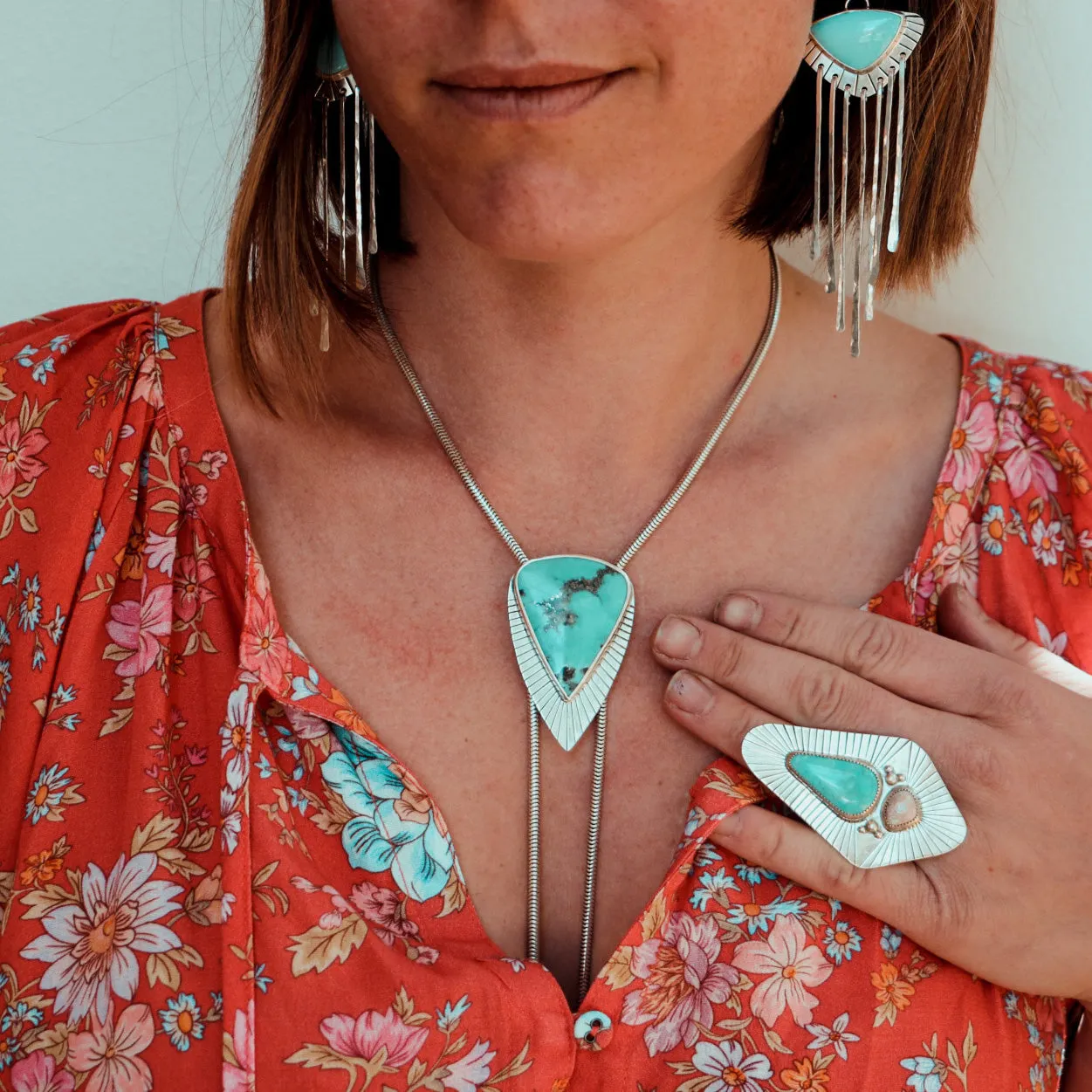 Campitos Turquoise Chain Bolo #4