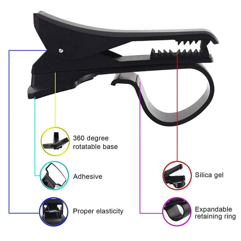 Car Dashboard Clip Mount Cell Phone Holder Stand For iPhone 7/8 Plus/X/XS Max/XR/10e