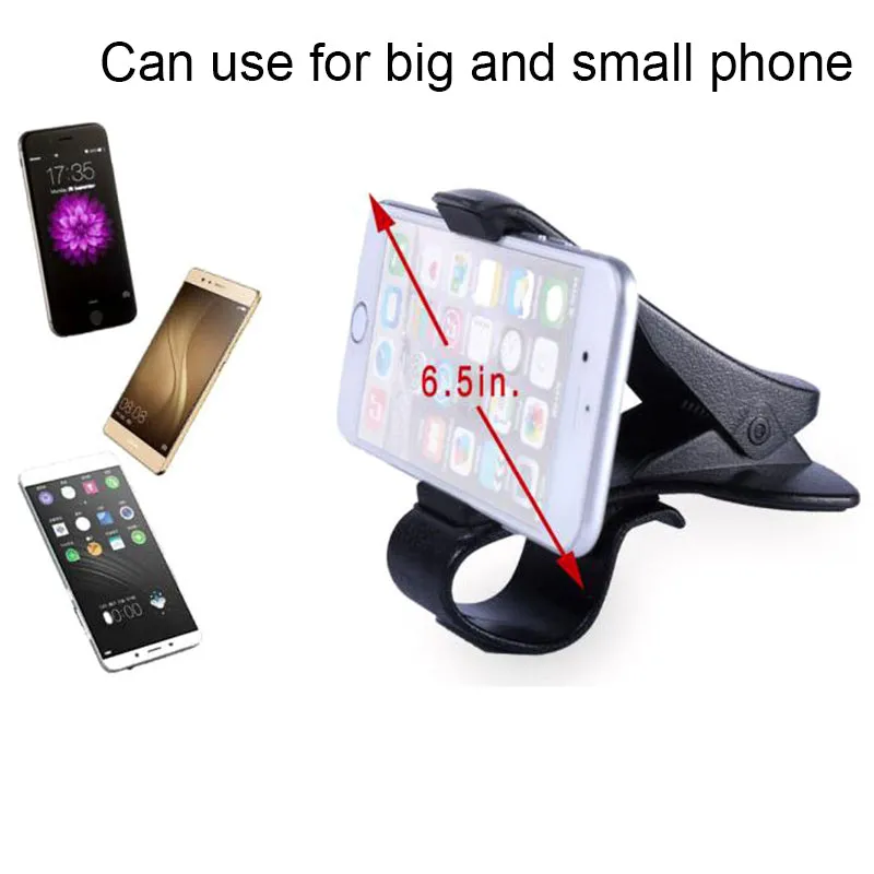 Car Dashboard Clip Mount Cell Phone Holder Stand For iPhone 7/8 Plus/X/XS Max/XR/10e