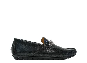 Cesare Paciotti Men’s Mamba Black Leather Moccasin YB1001 40% OFF