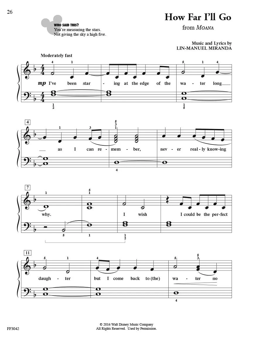 ChordTime Piano Disney Level 2B