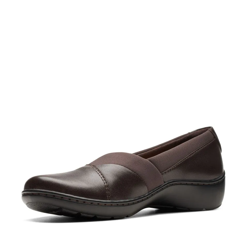 Clarks Women's Cora Charm Dark Brown Leather 26174185