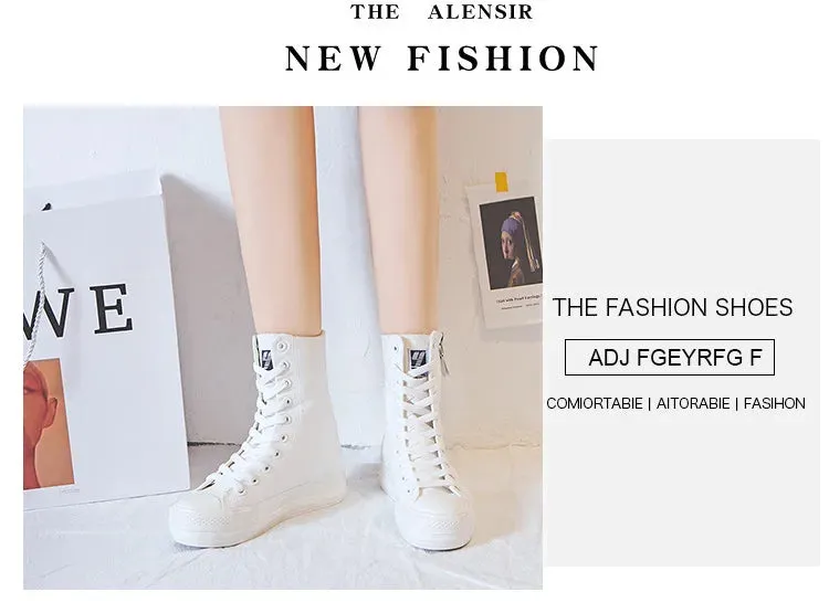 Classic Canvas Sneakers with Metal Decoration for Women - Perfect for Alternative Style