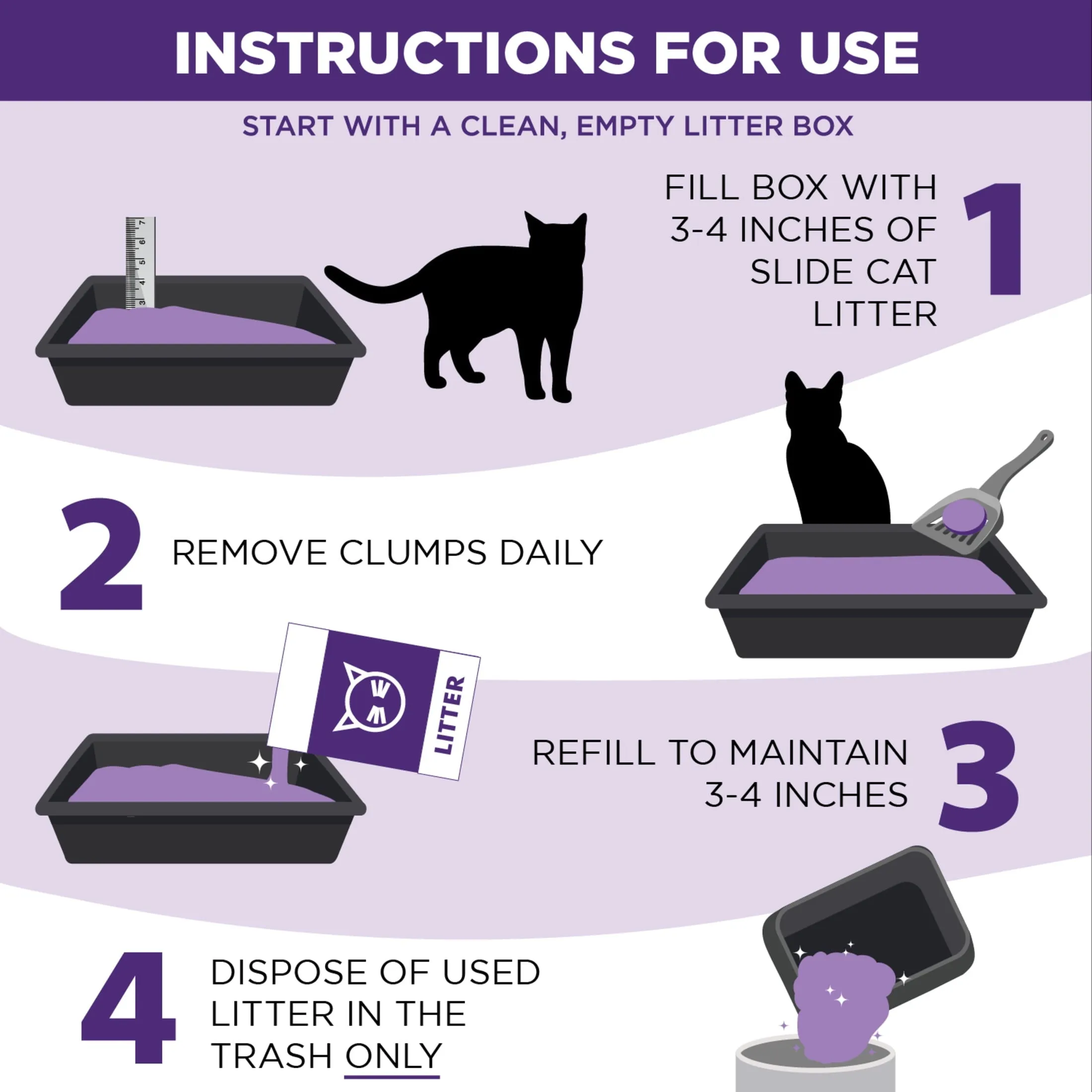 Clump & Seal SLIDE Cat Litter, Easy Clean-Up Multi-Cat Clumping Litter, 38 Lbs
